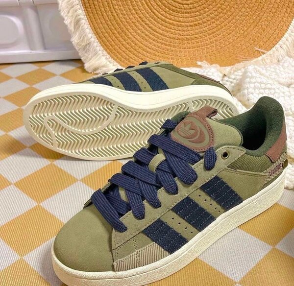 Baskets unisex vertes stylées