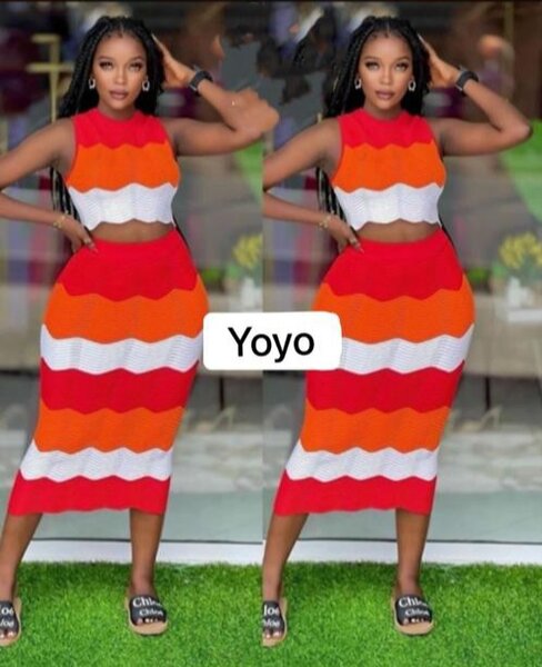 Top and fitting skirt