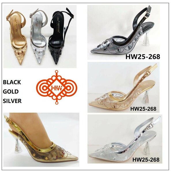 Talons élégants pailletés