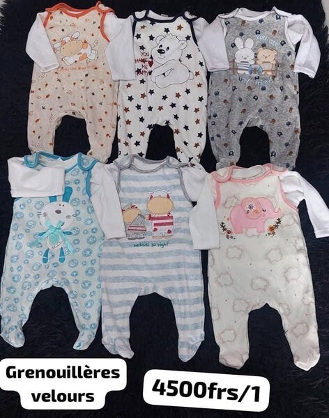 Grenouillères Bébé Velours Doux