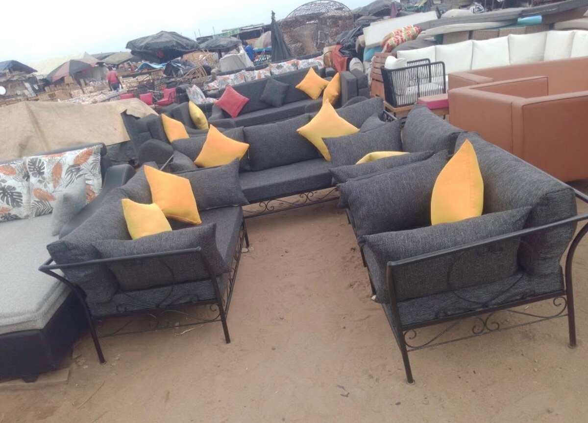 Salon de jardin modulaire élégant