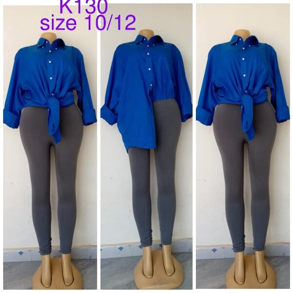 Shirt bright blue size 10/12