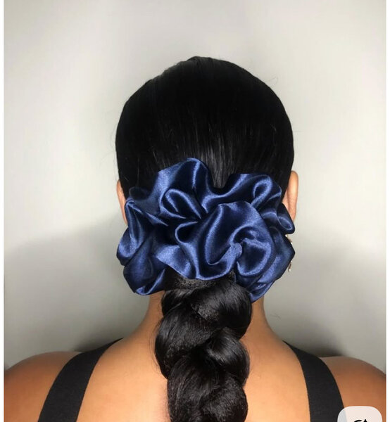 Silk Hair Scrunchies Set