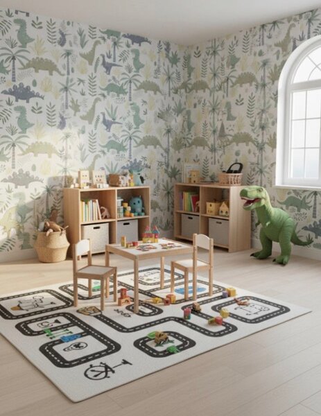 Papier peint dinosaures enfant