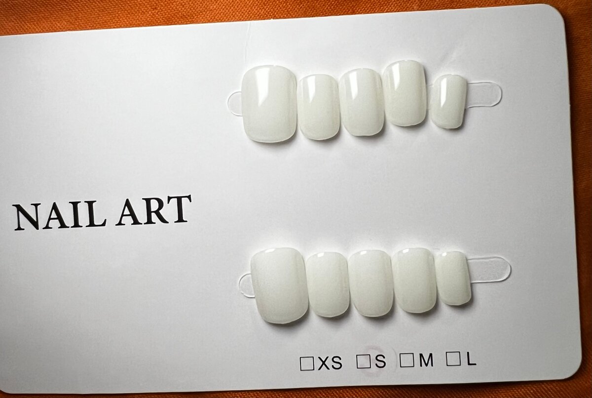 Ongles Autocollants Blancs