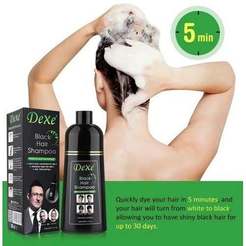 Dexe Shampoo Teinture Noir Rapide