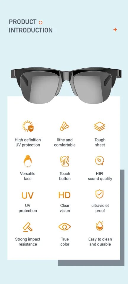 LUNETTE CONNECTÉE BLUETOOTH