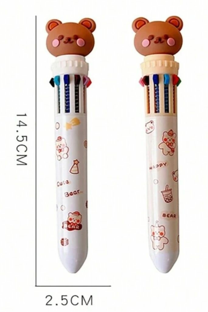 Lot de 2 Stylos à 10 Couleurs