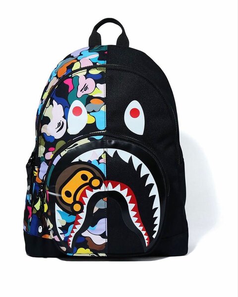 Sac à dos design requin coloré