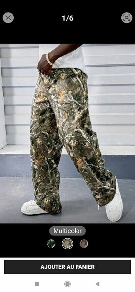 Pantalon Camouflage Multicolore