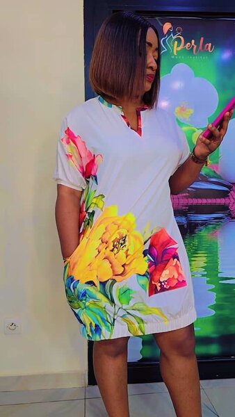 Robe Femme à Fleurs Colorées