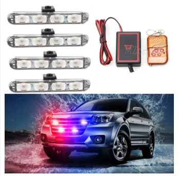 4X4 LED Wireless Remote Strobe Light 