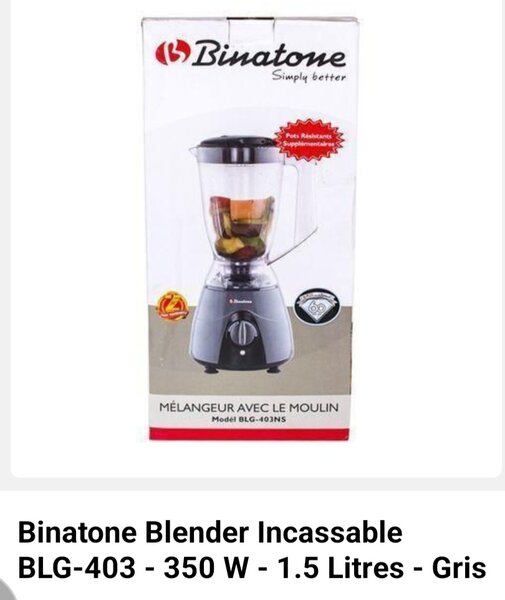 Binatone Blender Mixeur 350W 1.5L