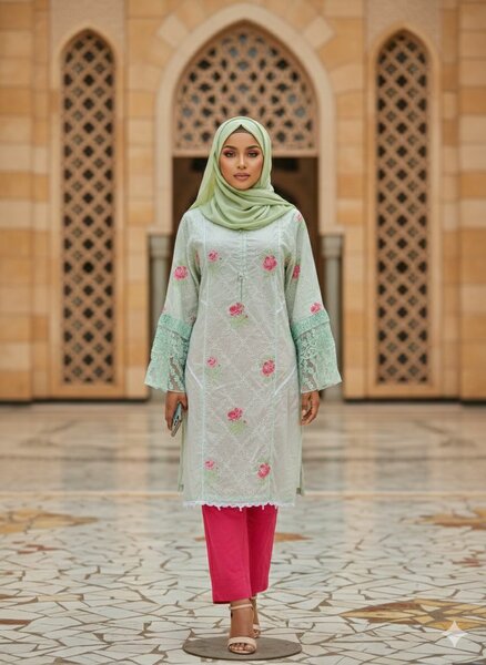 Tuniques broderie florale