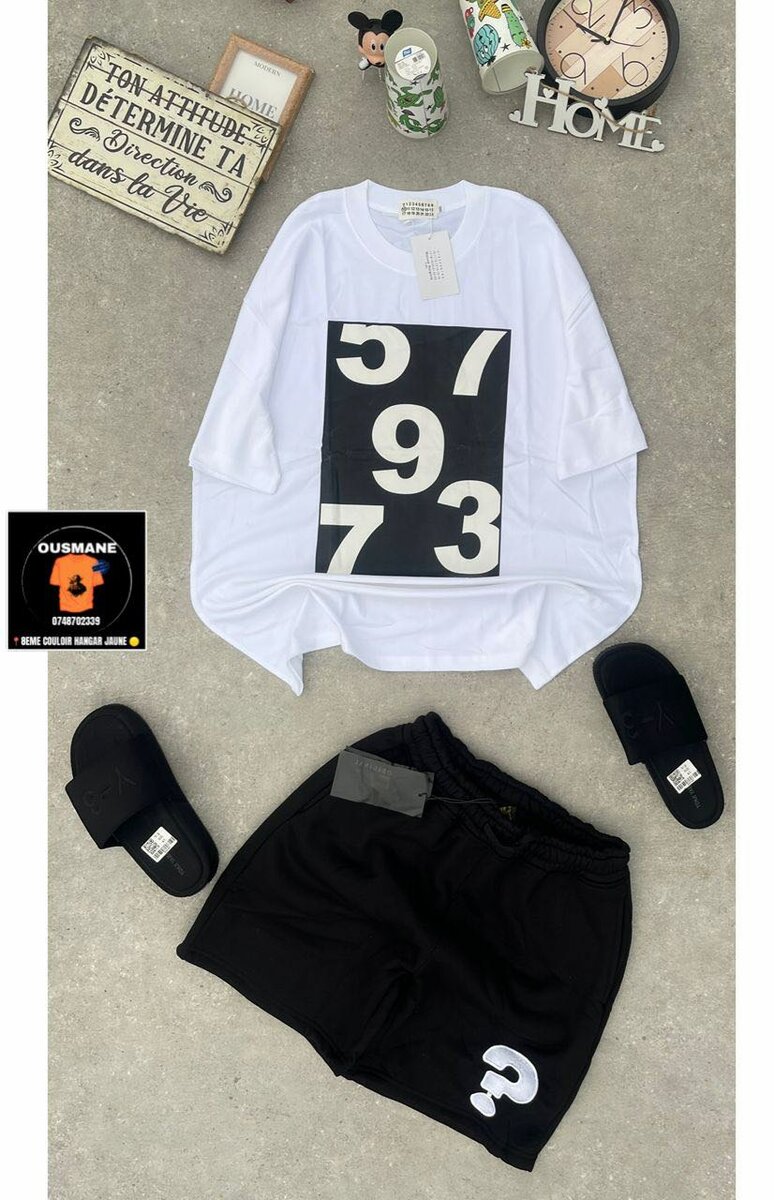 Ensemble T-shirt et Short Été