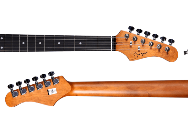 Guitare électrique en sycomore