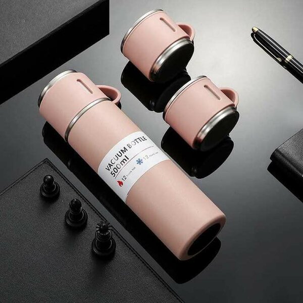 Vacuum Flask Thermo Flask with 2 extra cups