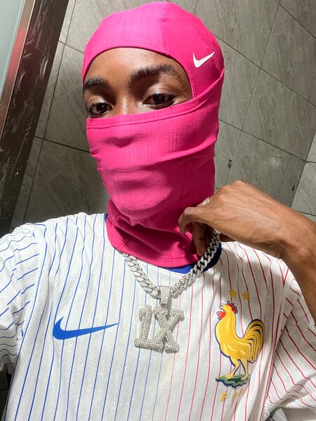 Collier en argent style hip-hop