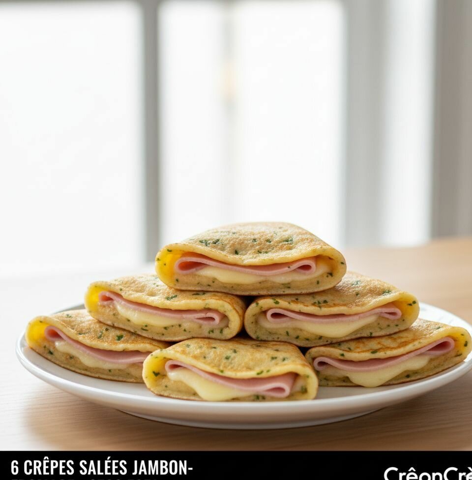Crêpes Jambon Fromage X6