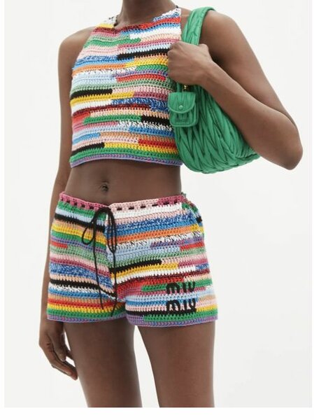 Ensemble crochet multicolore