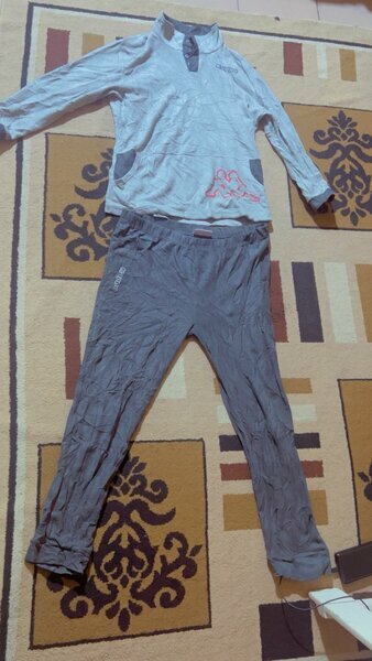 Pyjama homme gris imprimé M