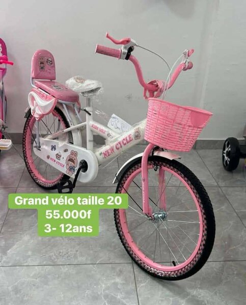 Vélo Enfant Rose 20 pouces