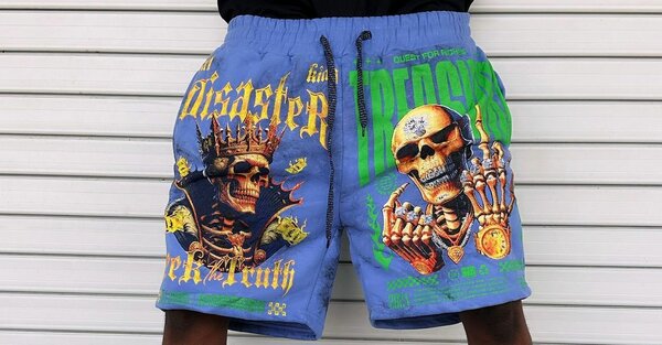 Short de MMA Trikot avec motif crâne