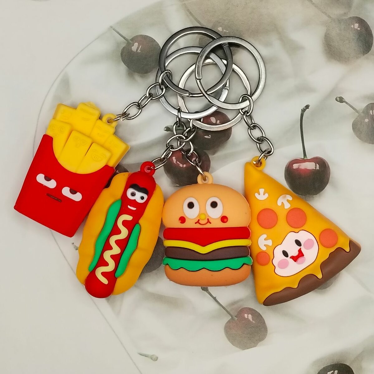 Cute foodie key chain