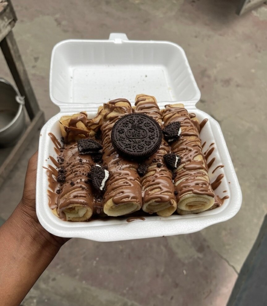 10Crêpes roulées chocolat Oreo