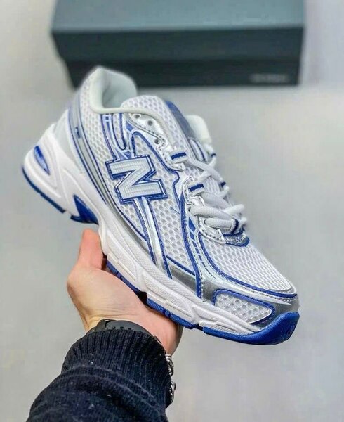 Baskets New Balance Blanc Bleu