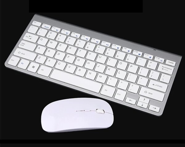 Clavier AZERTY Ultra fin Sans fil + Souris combinée 2.4G.