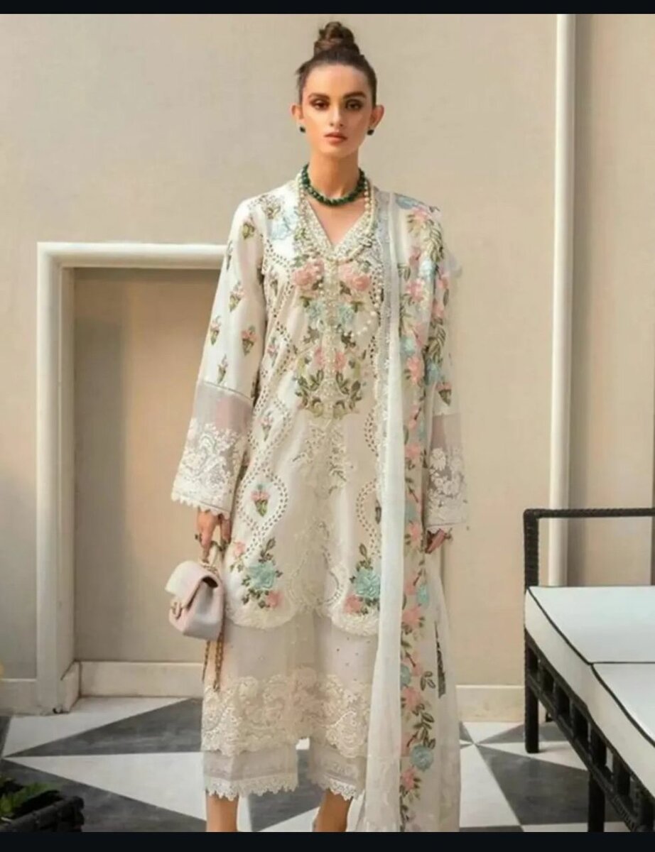 Unstitched Designer dress Maria B first copy on sale