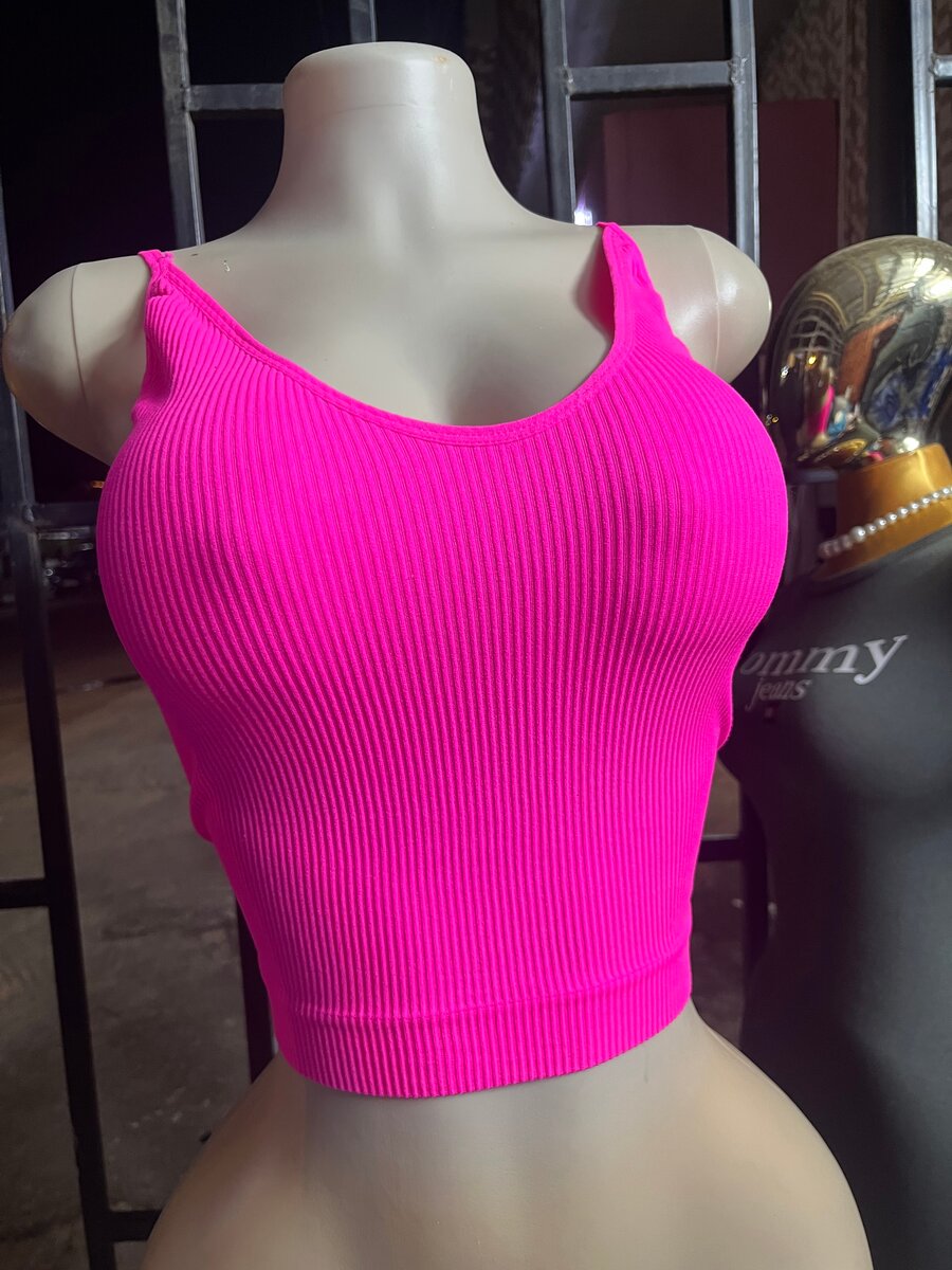 Débardeur côtelé femme