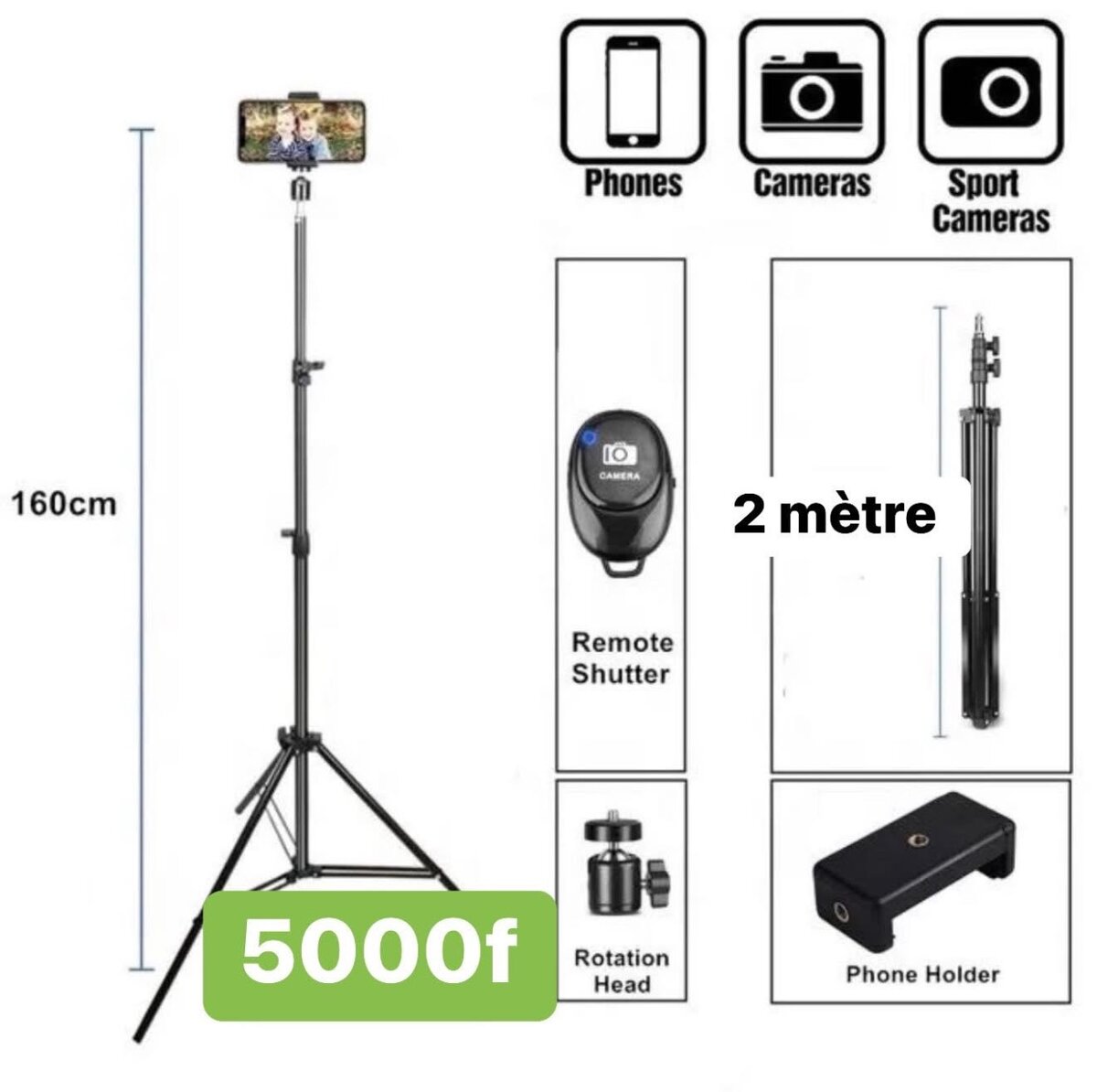 Trépied Télécommande Bluetooth