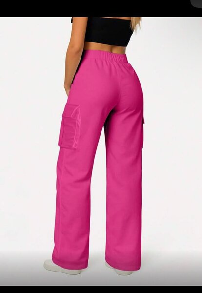 Pantalons cargo rose