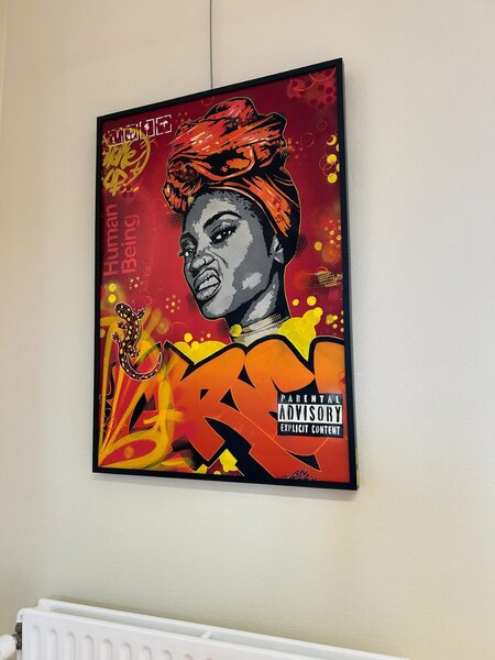 Tableau d'art moderne vibrant