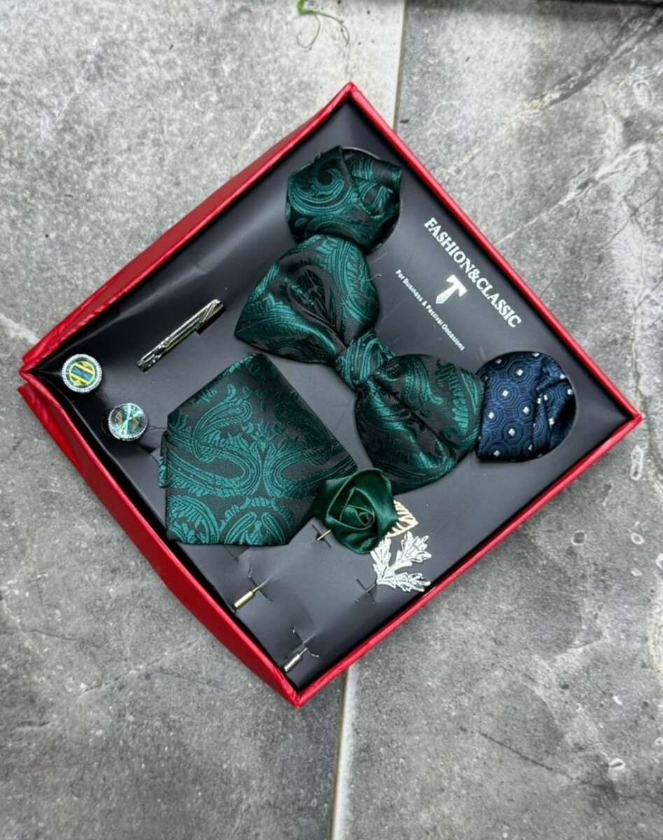 Coffret d'accessoires élégants pour homme