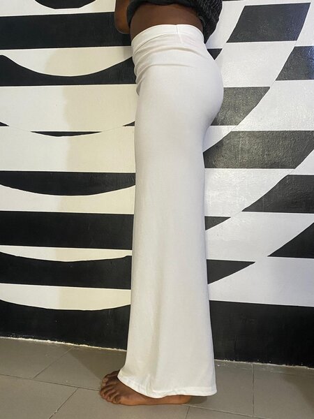 Jupe longue élégante blanche