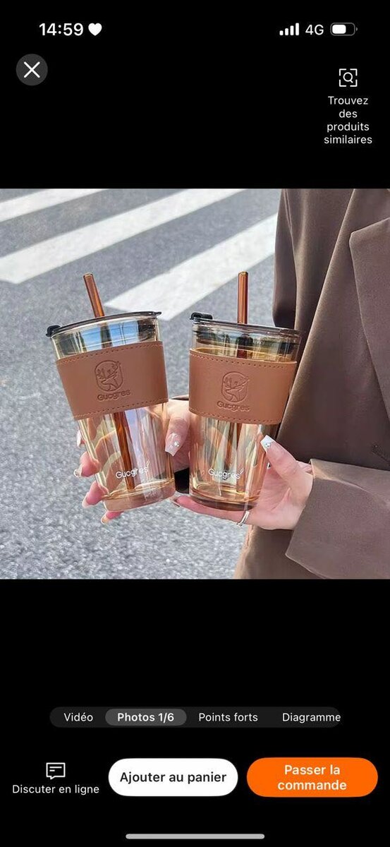 Gobelet Réutilisable avec Anse