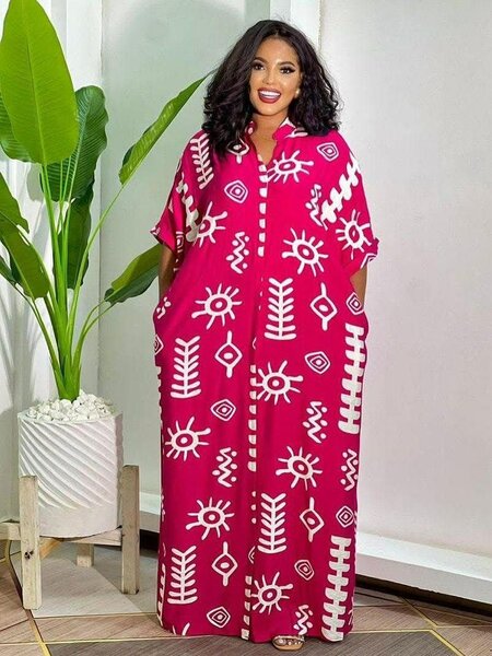 Robe maxi bohème ethnique