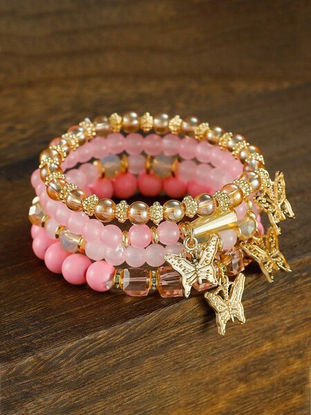 Bracelets en perles papillon