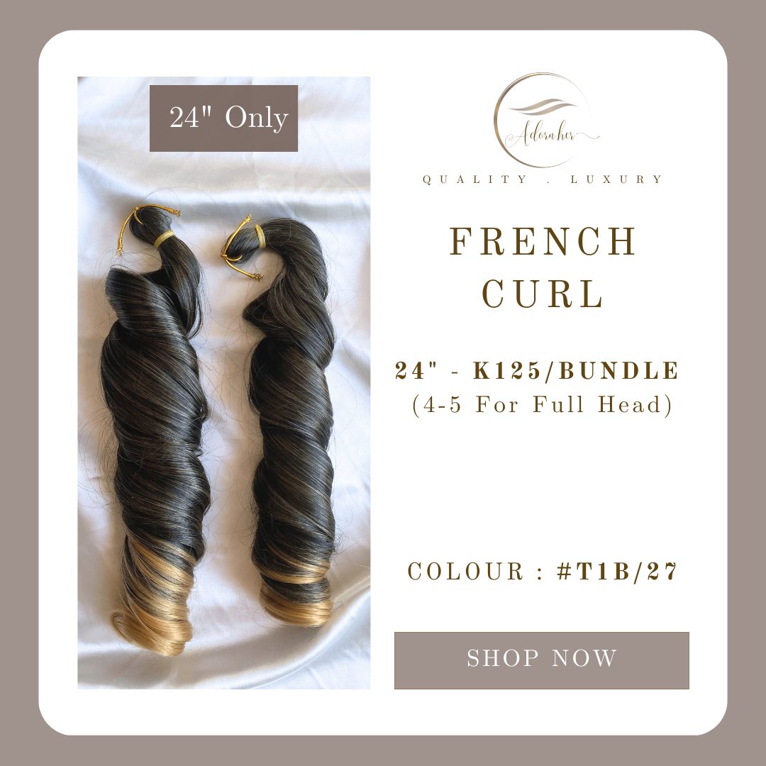 Colour #T1B/27 - 24inch French Curl