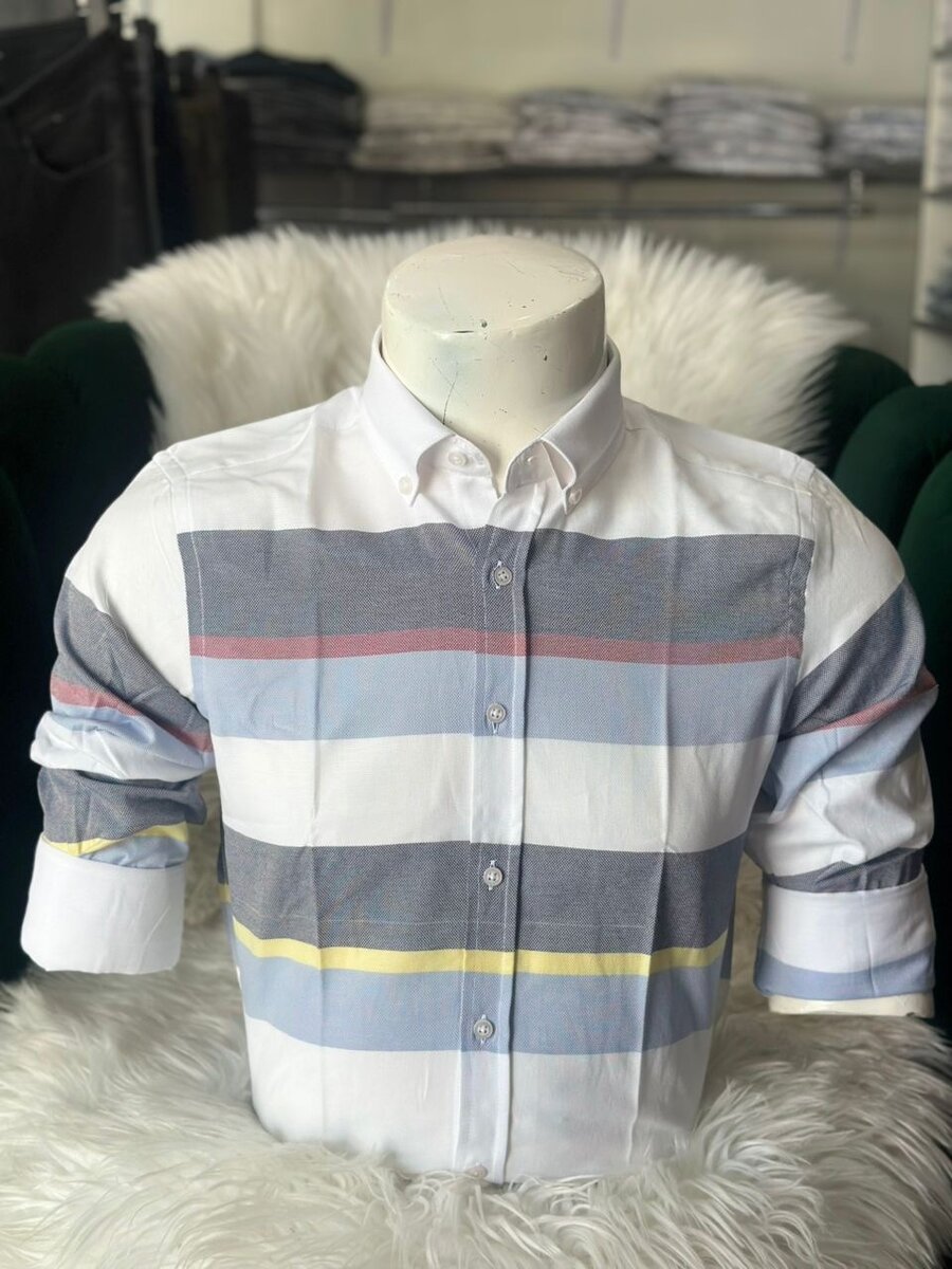 Chemise à Rayures Homme Élégante