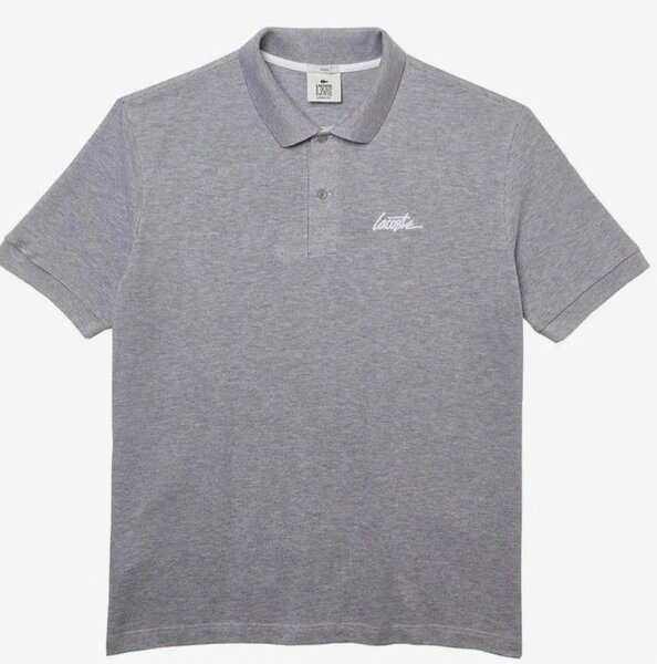 Polo gris Lacoste homme