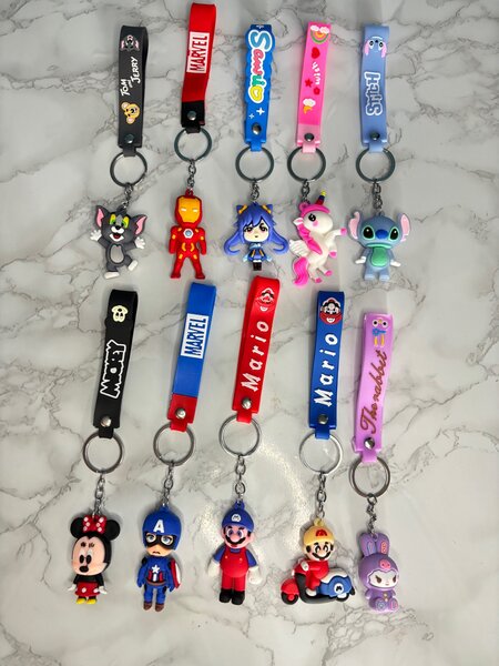 Cartoon character keychain & bag charm