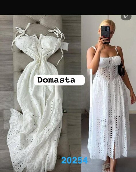 Robe d'été broderie blanche