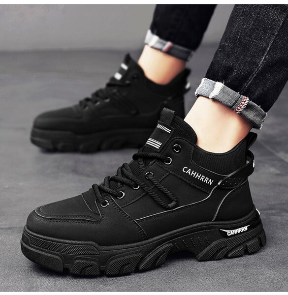 Baskets montantes noires tendance