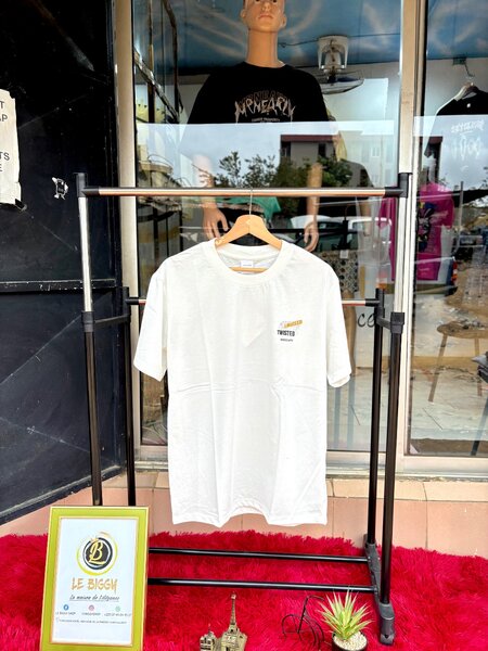 T-shirt Unisex Blanc Stylé