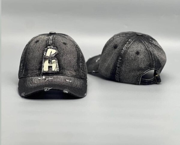 Casquette noire délavée stylée