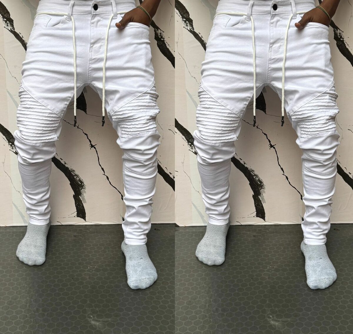 Jeans slim déchirés modernes